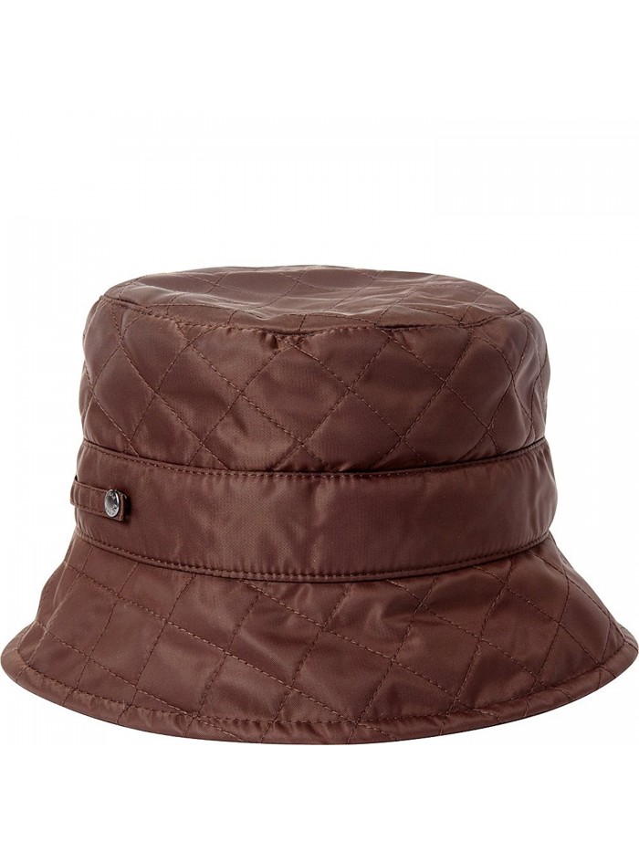 Betmar New York Quilted Bucket - Chocolate - C2110ID7UDL