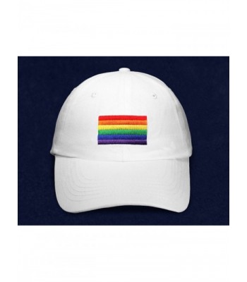 Rectangle Rainbow Hat White Bag