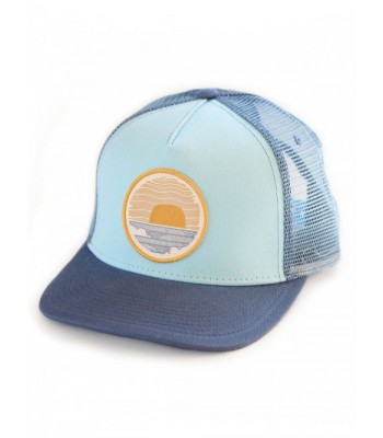 Sundance Beach Wavey Dayz Adjustable Trucker Hat Womens - Frost Blue - CJ12MALF6OA