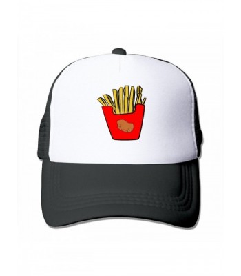 Tianpu French Fries Logo Baseball Cap Of Hat Black Unisex Cap - Black - CU182TEWWEY