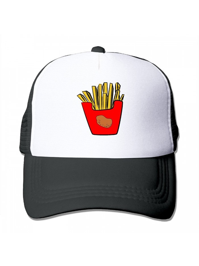 Tianpu French Fries Logo Baseball Cap Of Hat Black Unisex Cap - Black - CU182TEWWEY