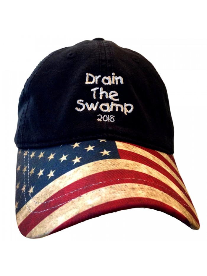 USA Flag Bill Drain The Swamp Hat for Trump Supporters - C917YSCIYEQ