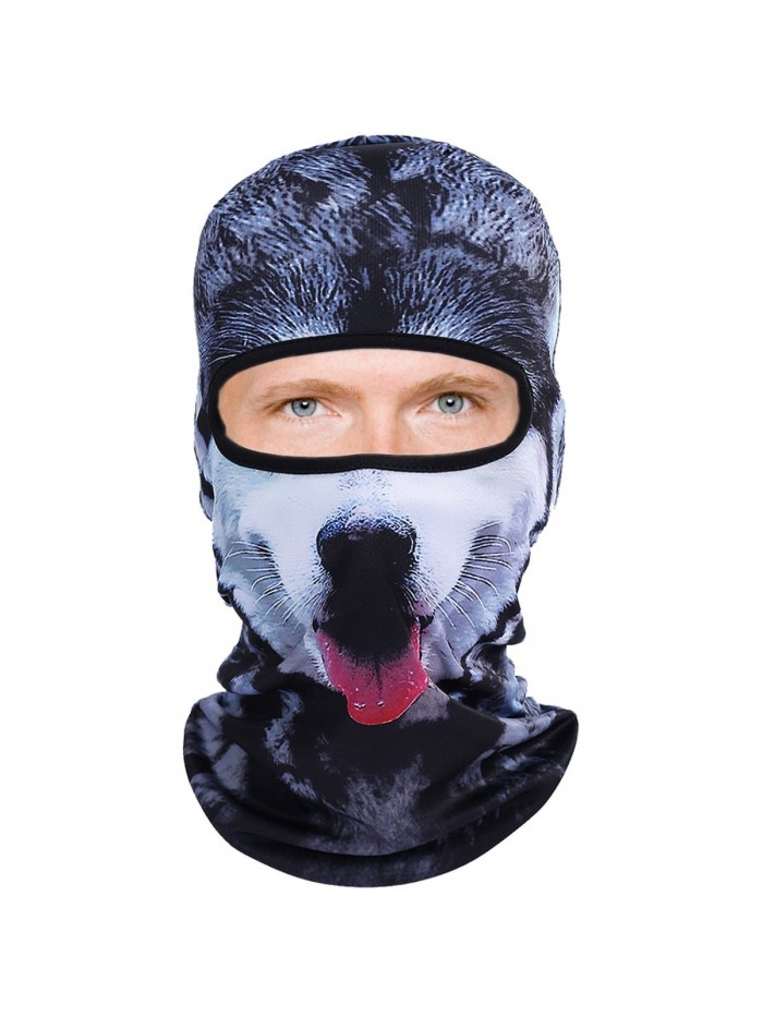 Funny 3D Animal Balaclava Face Mask Windproof UV Protection - BB-B-06 Husky - CW189XQWDA6
