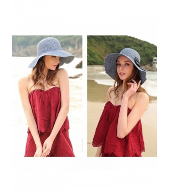 Kekolin Womens Straw Floppy Foldable in Women's Sun Hats