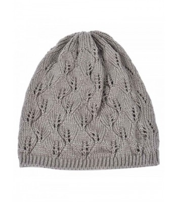 HANYI Leaves Hollow Knitting Gray