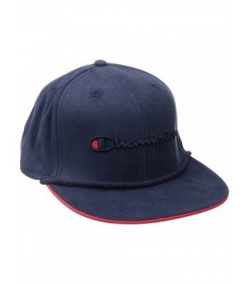 Champion LIFE Men's Baseball Snapback Hat - Navy - Braided Rope - CF12OBKOSQP