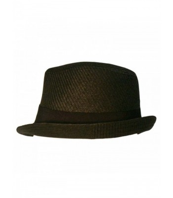 Black Fedora Hat Slanted Brim in Women's Fedoras