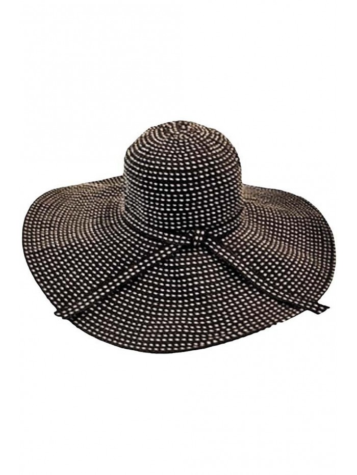 Black & Tan Wide Brim Beach Floppy Hat - CB1130YWO5J Black & Tan Wide Brim Beach Floppy Hat - CB1130YWO5J