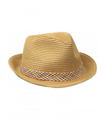 Roxy Women's Sentimiento Straw Fedora Hat - Natural - CI12M2G60L9