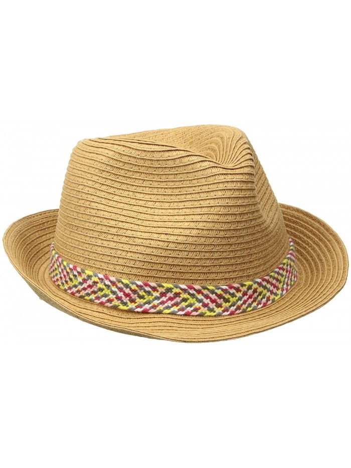 Roxy Women's Sentimiento Straw Fedora Hat - Natural - CI12M2G60L9