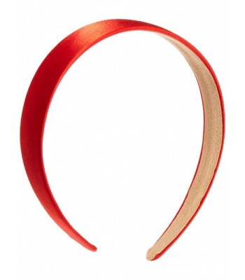 Trimweaver 1-Piece 25mm Satin Covered Headband- 1-Inch- Red - C011JDIJKKX
