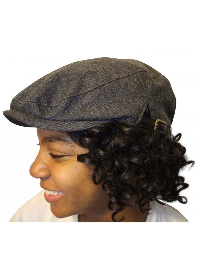 Always Eleven newsboy Hat With Satin Lining - Grey - C0186TY76XC