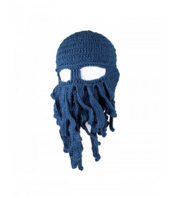 Amurleopard-ASC-Nanny Mcphee Unisex Barbarian Knit Beanie Octopus - Dark Blue - CG129QFF1Z5