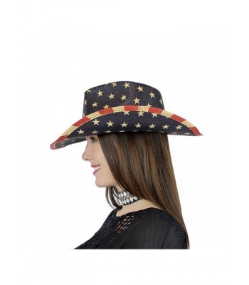 EchoMerx American Western Straw Cowboy in Women's Cowboy Hats