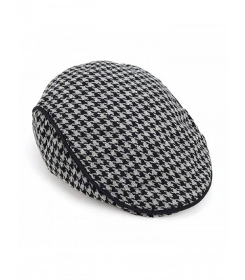 Fall-Winter Houndstooth Pattern Newsboy Ivy Hat - CK11PISYQVZ