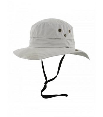 Mens Safari Sun Hat Wide Brim + Strap - Packable Crushable - CP127A8Z7QH