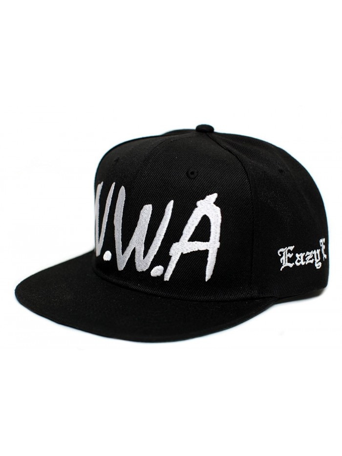 NWA New Eazy E N.W.A Vintage Flat Bill Cap Hat Snapback Unisex Adult Black - CX182M7G3RH