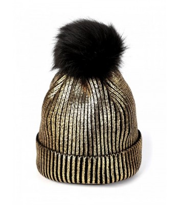 Warm Chunky Soft Cable Knit Slouchy Beanie Pom Pom Skull Hats Shinny ...