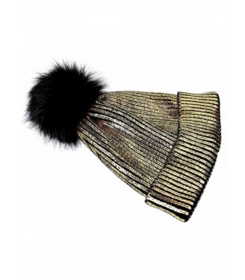 FADA Winter Beanie Fashion Shinny in Women's Skullies & Beanies