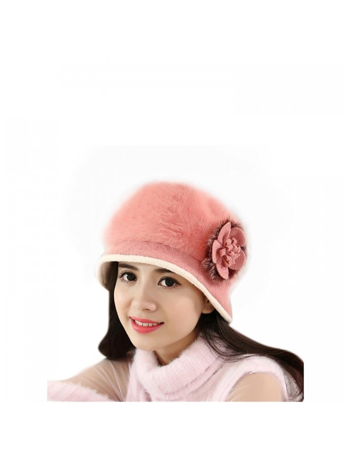 Tuscom Fashion Warm Winter WomenKnit Ski Crochet Slouch Hat Cap - Wine - CX12NENO634