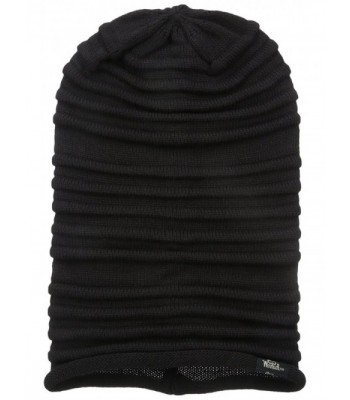 Woolrich Women's Acrylic Links Rib Knit Slouchie Beanie - Black - CB1244F7HDL