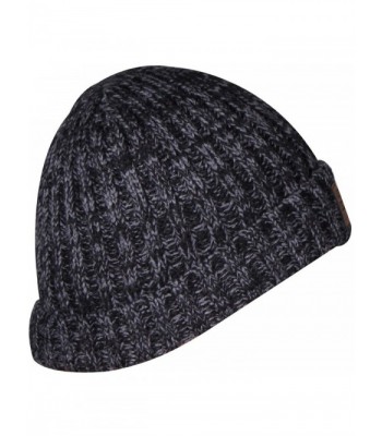 ORSKY Cuff Winter Beanie Caps Knit Beanies For Women Mens Toboggans Skull Cap Ski Hat - Dark Grey - CA1884GZXDX