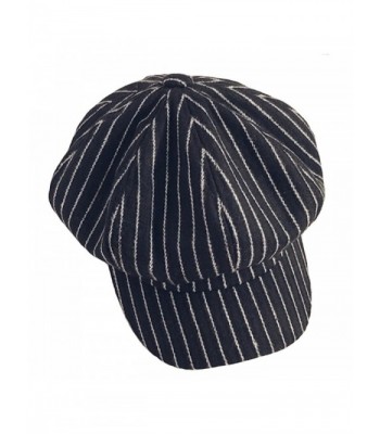 Womens Stripe Blend Newsboy Cabbie