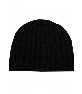 Knit Stripe Pattern Beanie - Casual Stripe Pattern Knit Beanie - Black - CC11FZMMED1