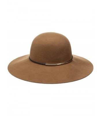 Nine West Women's Felt Floppy Hat With Metal Tube - Pecan - CD12F8E46XB