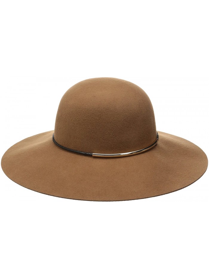 Nine West Women's Felt Floppy Hat With Metal Tube - Pecan - CD12F8E46XB