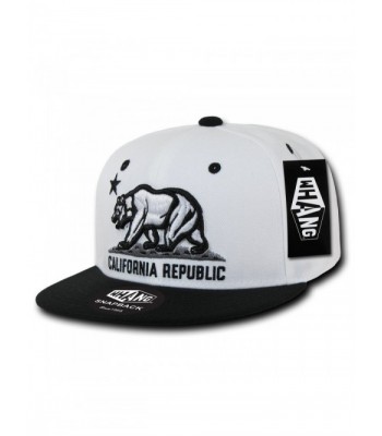 WHANG California Snapbacks - White/Black - CW11D8D7RYP