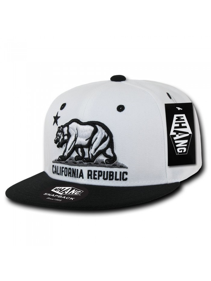 WHANG California Snapbacks - White/Black - CW11D8D7RYP