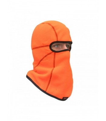 Heat Factory Deluxe Fleece Balaclava Face Mask with 5 Hand Heat Warmer Pockets - Blaze Orange - CZ1150IWZIT