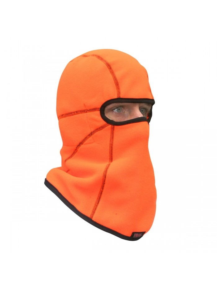 Heat Factory Deluxe Fleece Balaclava Face Mask with 5 Hand Heat Warmer Pockets - Blaze Orange - CZ1150IWZIT