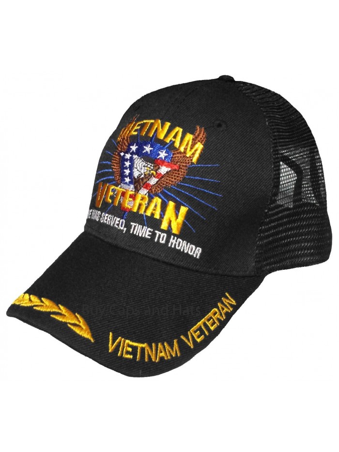Vietnam Veteran Cap w/ Bumper Sticker Eagle Hat Army Navy Air Force Marine - CG12O6HRAC4