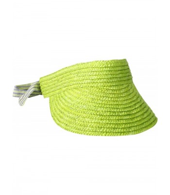 BCBGeneration Women's Wheat Straw Visor - Lemon Grass - C111C3PX1XF