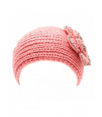 700hb 47a Crocheted Headband Flower Decoration 9colors