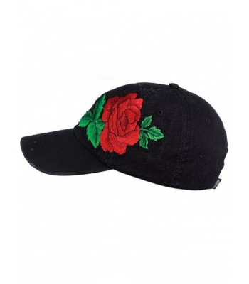 NYFASHION101 Embroidered Flower Adjustable Baseball in Women's Baseball Caps