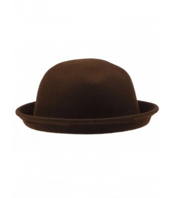 COMVIP Trendy Cloche Bowler Coffee