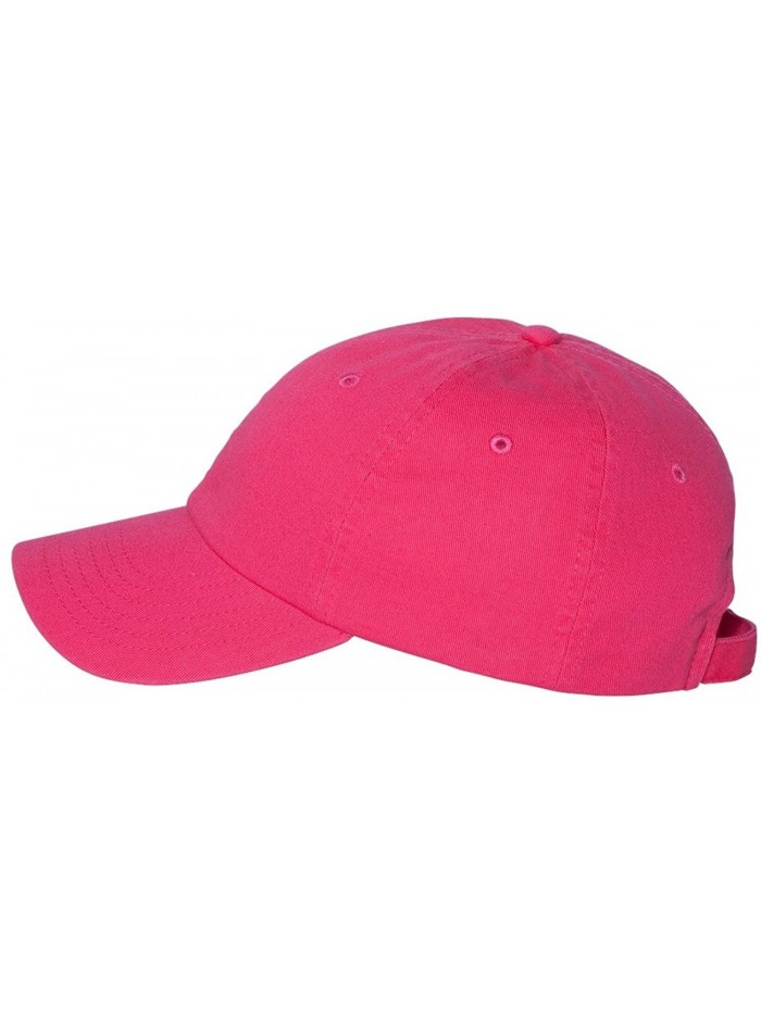 Valucap VC300A - Adult Bio-Washed Unstructured Cap - Neon Pink - CO11J95HC23