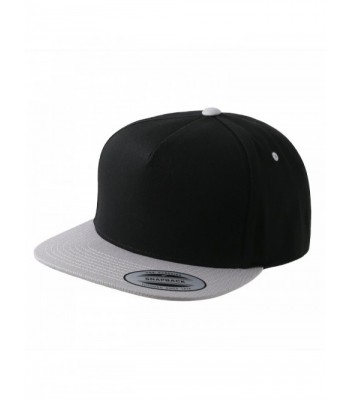 Flexfit Yupoong Classic 5 Panel Snapback & 2-Tone - Black/Silver - C511LMN5N5X