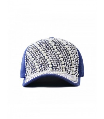 The Hat Depot 200h4190dm Women's Waved Design Beaded Bling Studed Cap - CT125O4OWST