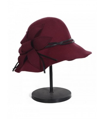 Fanny Floral Cloche Winter Claret