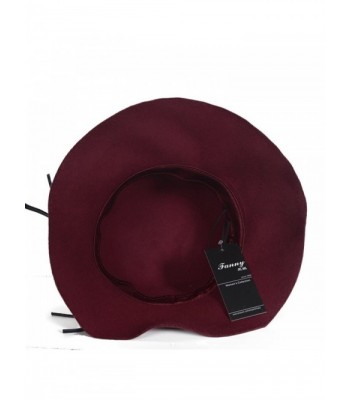 Fanny Floral Cloche Winter Claret in Women's Bucket Hats