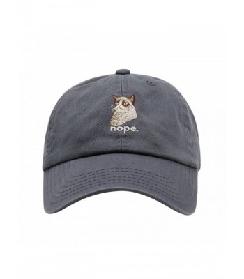 Grumpy Cat Design Dad Hat | 4 Colors - Charcoal - CT180R0YHCC