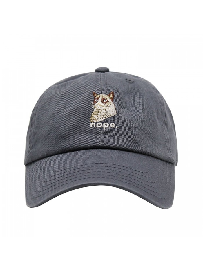 Grumpy Cat Design Dad Hat | 4 Colors - Charcoal - CT180R0YHCC