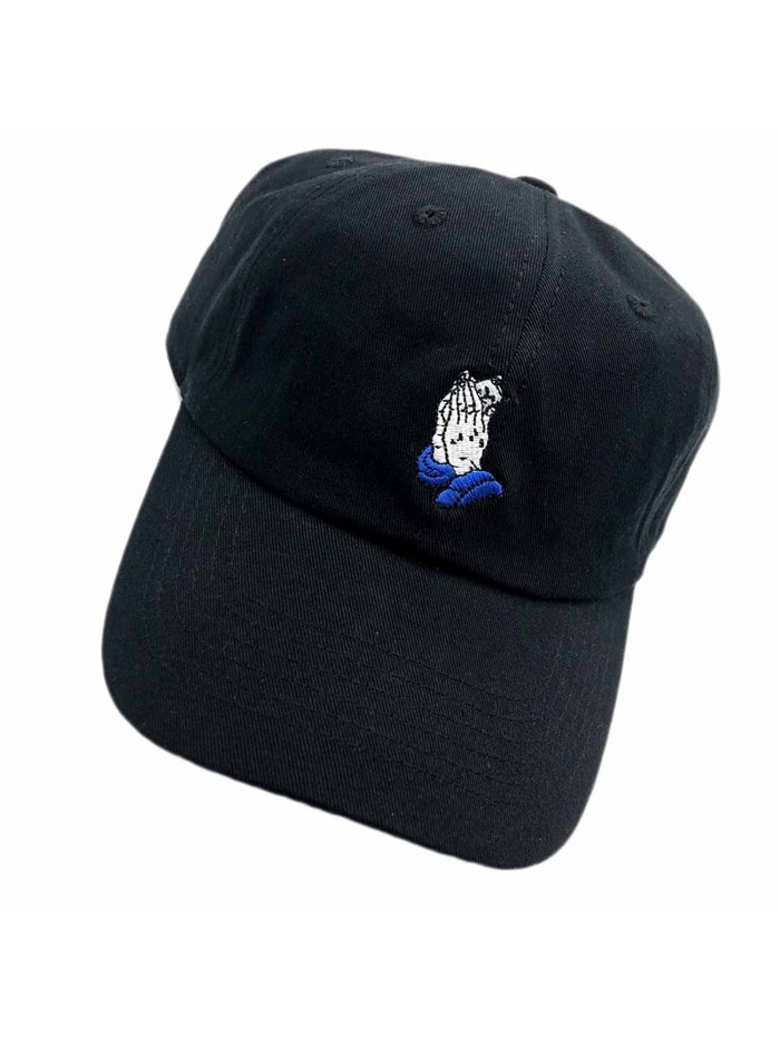 C Dad hats Baseball Cap Cartoon Cat Pray Embroidered Adjustable Snapback Unisex - Black - C9187G80K5K