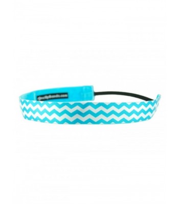 One Up Bands Women's Chevron Turquoise One Size Fits Most - Sky Blue - CU11K9XCTHR