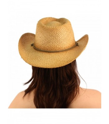 Vented Raffia Shapeable Hat Natural in Women's Cowboy Hats