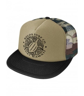 Hawaiian Profile Poly Foam Trucker Hat CamoBlack - Camo-black With Black Screen Printed Logo - CA17YIS6E6E